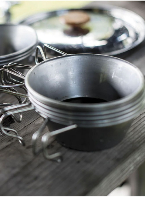 Kubek tytanowy z miarką Snow Peak Ti-Backpackers Cup - silver