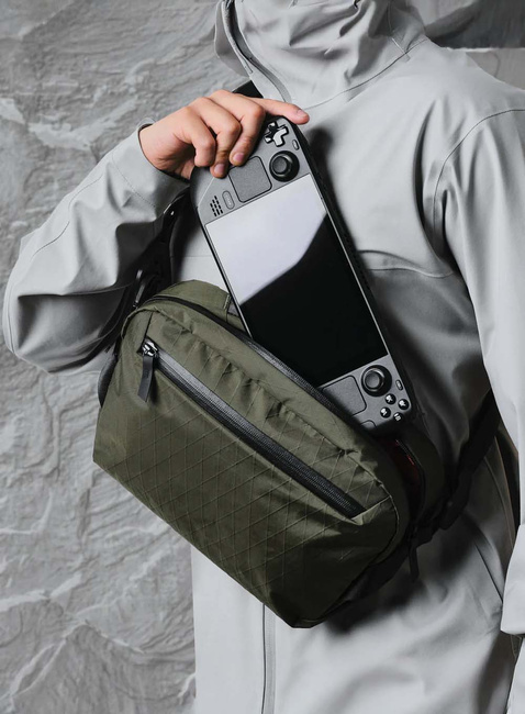 Torba na ramię crossbody Alpaka Go Sling X-Pac® - dark green