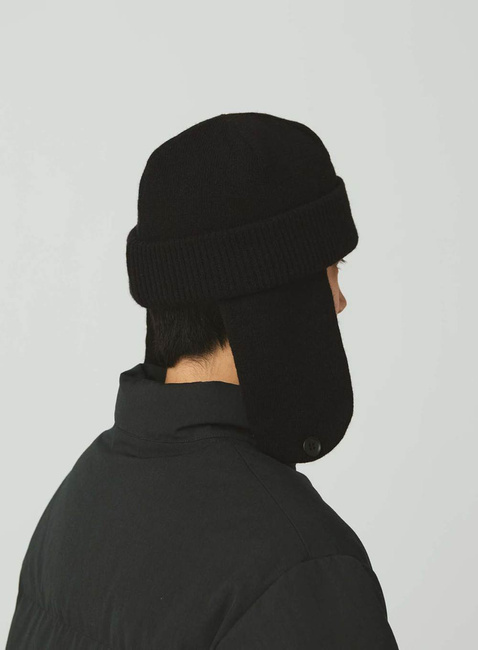 Czapka zimowa Snow Peak Knit Flight Cap - black