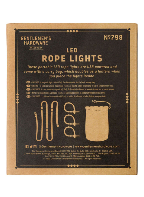 Oświetlenie lampa linowa Gentlemen's Hardware LED Rope Lights