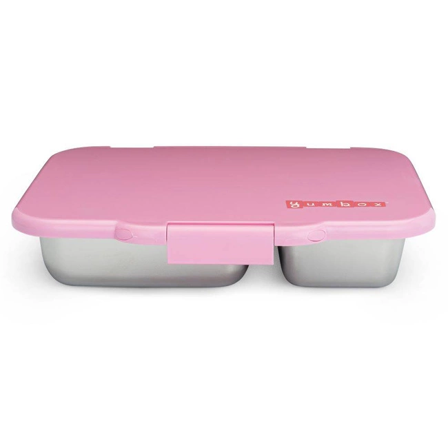 Lunchbox 5-komorowy Yumbox Presto ze stalową tacą - rose pink