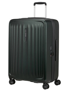 Walizka średnia poszerzana Samsonite Fyrm EXP - deep green