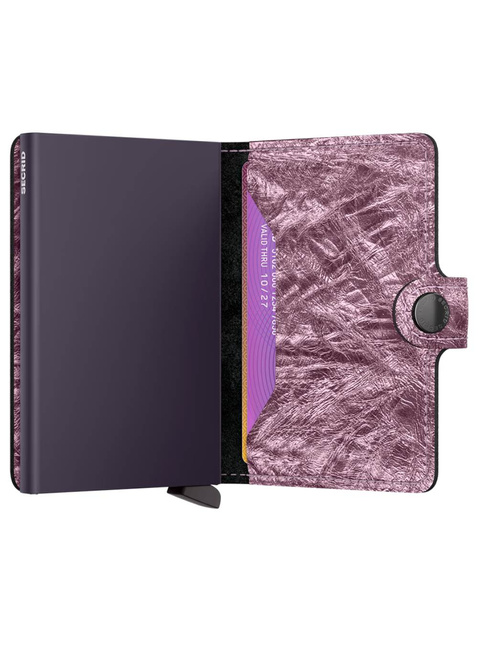 Secrid kompaktowy portfel z RFID Miniwallet Crunch - pink