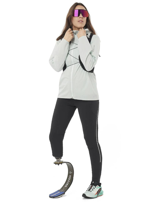 Damska kamizelka do biegania Salomon Active Skin 4 Women - black / metal