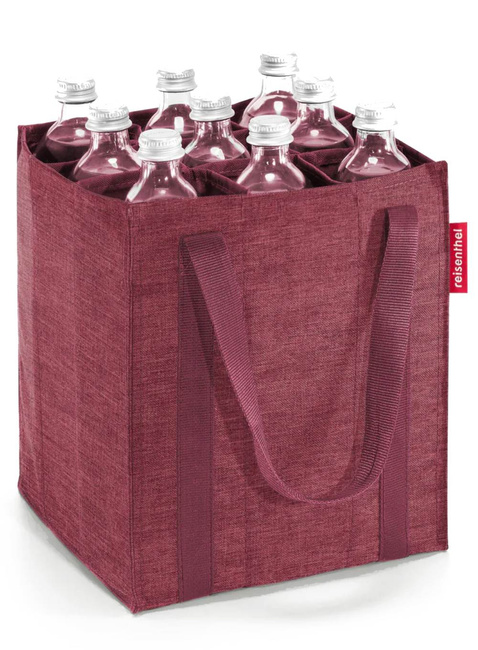 Torba na butelki z przegrodami Reisenthel Bottlebag - twist maroon