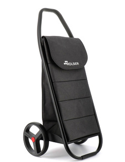 Wózek na zakupy Rolser COM8 Polar z dużymi kołami - black