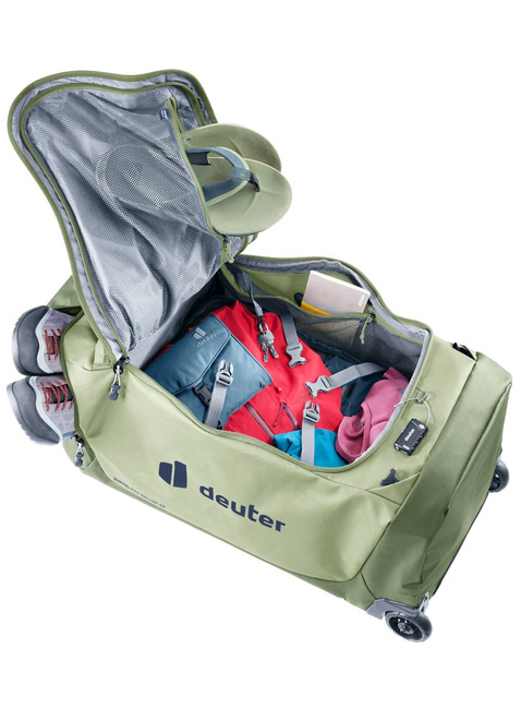 Torba podróżna / plecak Deuter Duffel Pro Roller 90 - mineral / grove