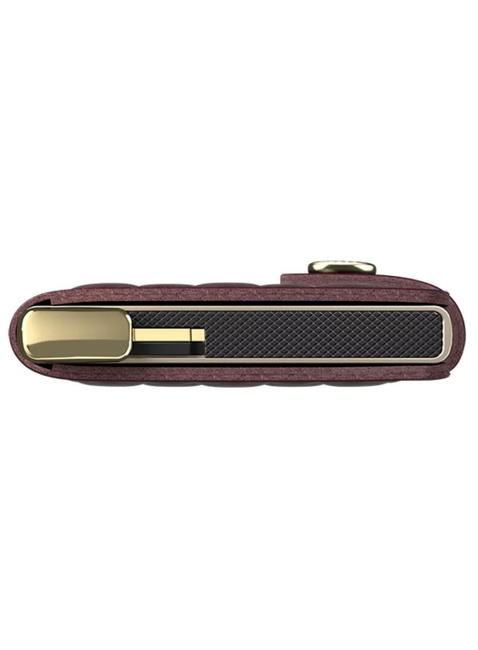 Portfel RFID Secrid Premium Miniwallet Emboss Diamond+ - bordeaux