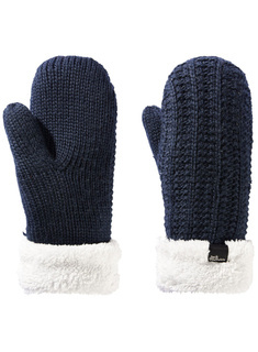 Rękawiczki damskie Jack Wolfskin Highloft Knit Mitten - night blue