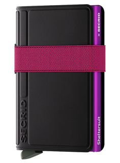 Portfel kieszonkowy RFID Secrid Bandwallet TPU - black / fuchsia