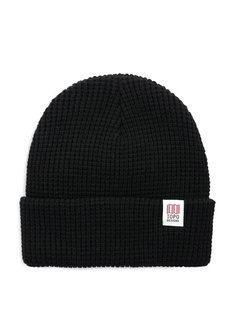 Czapka dzininowa Topo Designs Waffle Knit Beanie - black