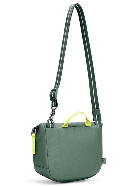 Torba antykradzieżowa z klapą Pacsafe GO Saddle Crossbody - spruce green