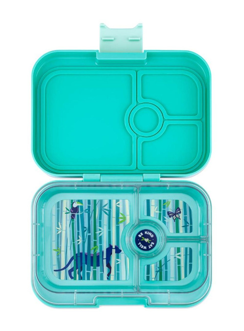 Lunchbox dziecięcy Yumbox Panino 750 ml - tropical aqua / panther tray