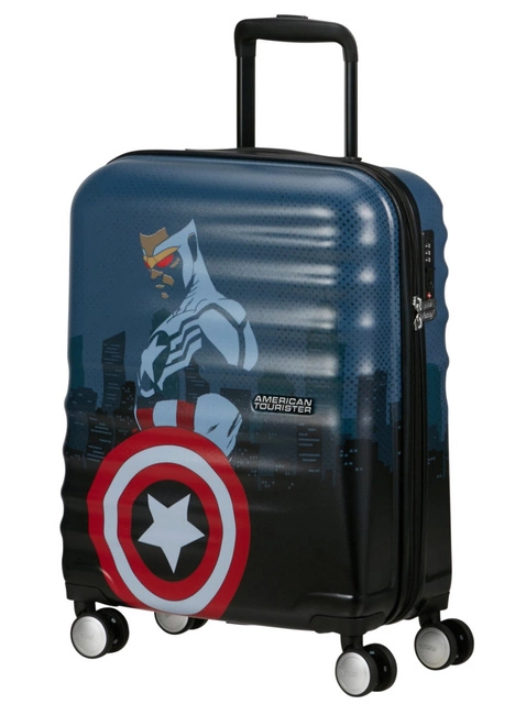 Walizka kabinowa American Tourister Wavebreaker Marvel - Captain America