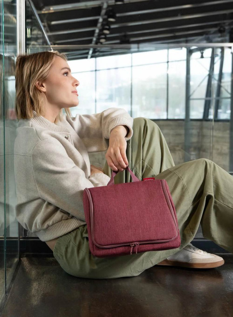 Kosmetyczka Reisenthel Toiletbag XL - twist maroon
