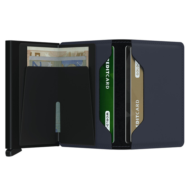 Portfel ochrona RFID Secrid Slimwallet Matte - nightblue