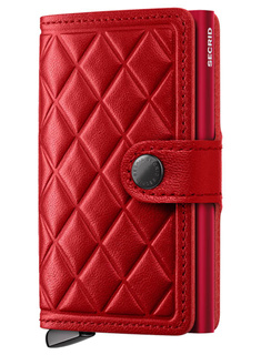 Portfel RFID Secrid Premium Miniwallet Emboss Diamond+ - red
