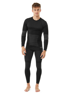 Bielizna męska termoaktywna Viking Dante Set - czarno-szary