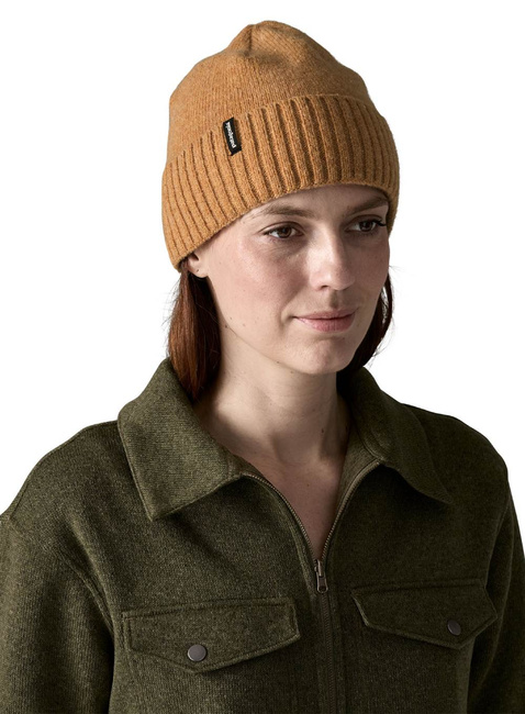 Czapka klasyczna Patagonia Brodeo Beanie - talon gold
