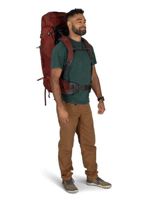 Plecak trekkingowy męski Osprey Aether 65 L/XL - acorn red