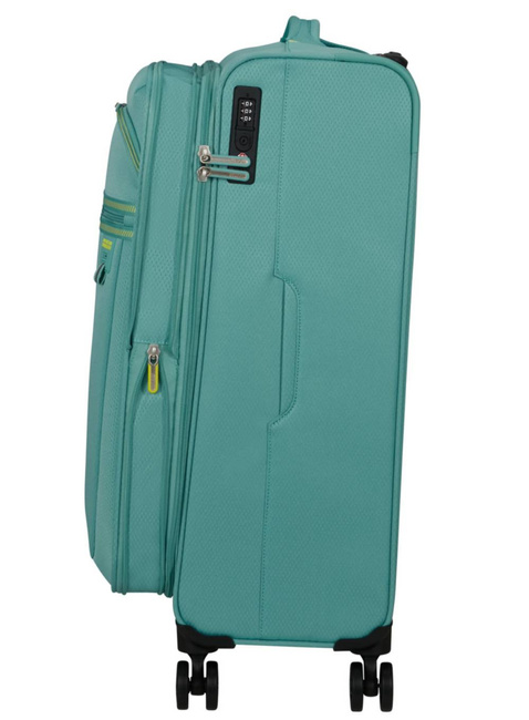 Walizka średnia American Tourister AeroSpin EXP - dusty turquoise