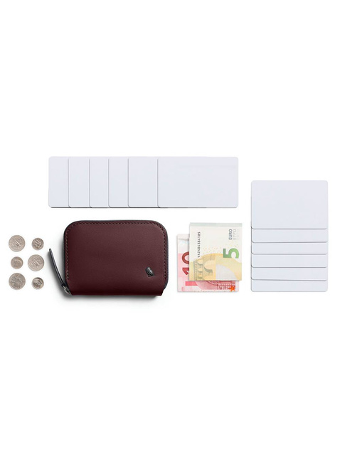 Portfel skórzany unisex Bellroy Folio Mini - deep plum