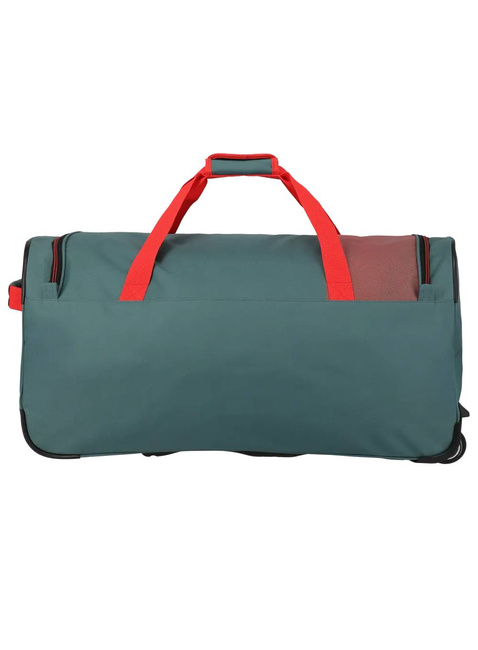 Torba podróżna na kółkach Travelite Basics - green / orange