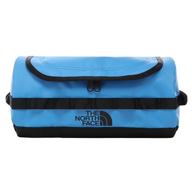 Duża kosmetyczka North Face Base Camp Travel Canister L - clear lake blue / tnf black 