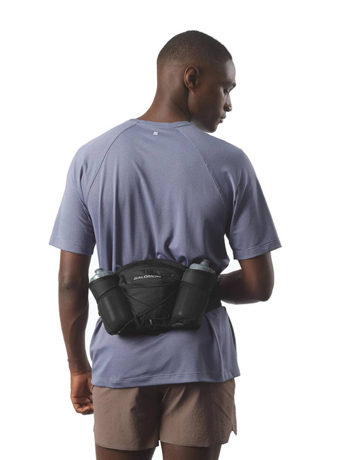 Pas sportowy Salomon Cross Unisex Belt 2 Bottles - black