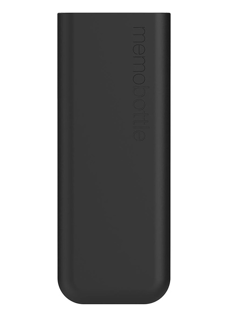 Wielorazowa butelka na wodę Memobottle Original Slim 450 ml - black ink