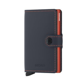 Nieduży portfel Miniwallet Matte Secrid - nightblue / orange