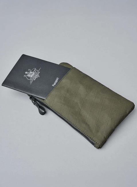 Organizer saszetka Alpaka Zip Clutch - dark green