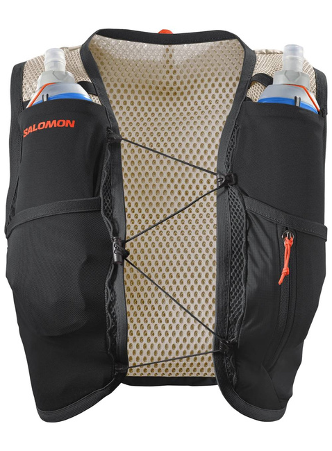 Damska kamizelka do biegania Salomon Active Skin 4 Women - emerglow / black