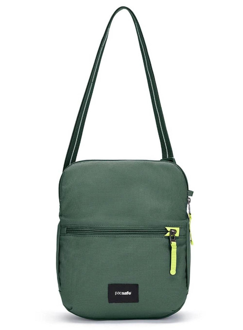Torba antykradzieżowa z klapą Pacsafe GO Saddle Crossbody - spruce green
