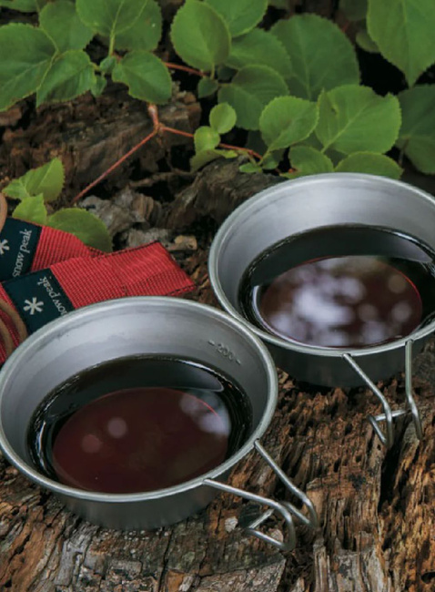 Kubek tytanowy z miarką Snow Peak Ti-Backpackers Cup - silver