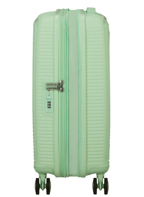 Walizka mała American Tourister Soundbox EXP - pastel green