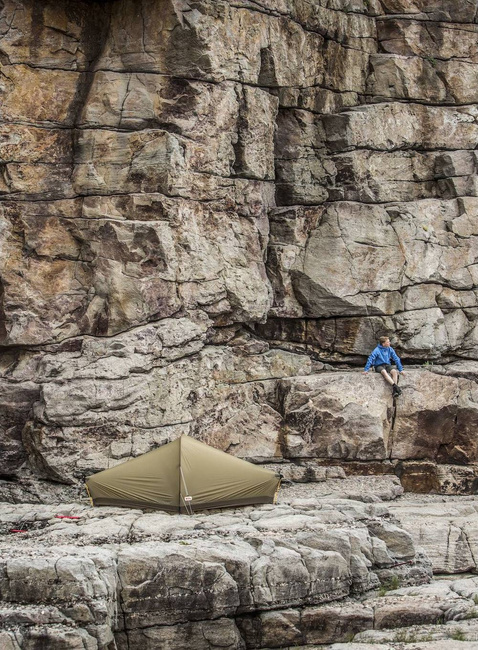 Namiot turystyczny 1-osobowy Fjallraven Abisko Lite 1 - sand