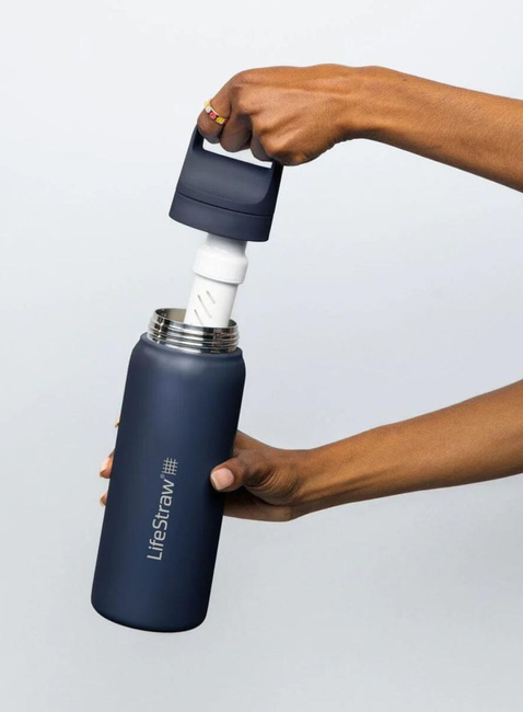 Butelka termiczna z filtrem LifeStraw Go Steel 0,7 l - cactus green