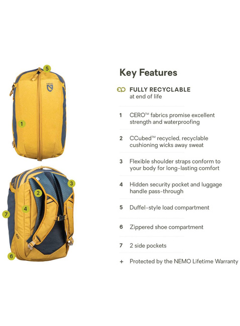 Plecak miejski Nemo Vantage 30 l Endless Promise - chai