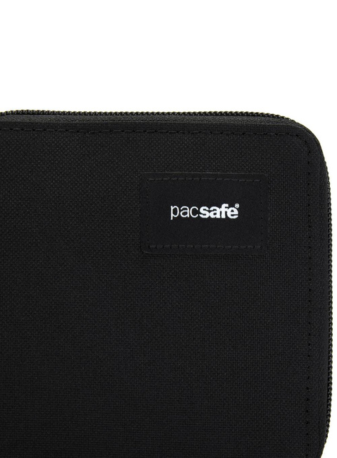 Portfel antykradzieżowy Pacsafe RFIDsafe Zip Around Wallet - jet black