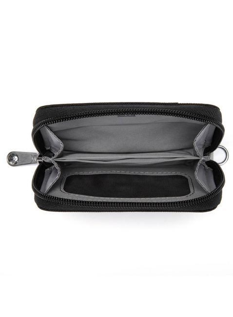Portfel antykradzieżowy Pacsafe RFIDsafe Card Wallet - jet black