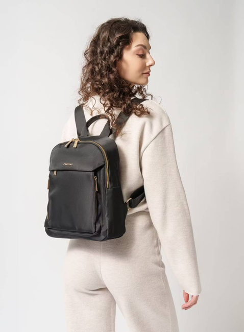 Plecak damski miejski Puccini Pulse - czarny