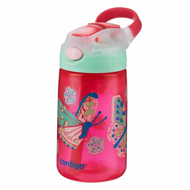 Butelka dla dzieci na wodę Contigo Gizmo Flip 420 ml - sparkles white butterfly