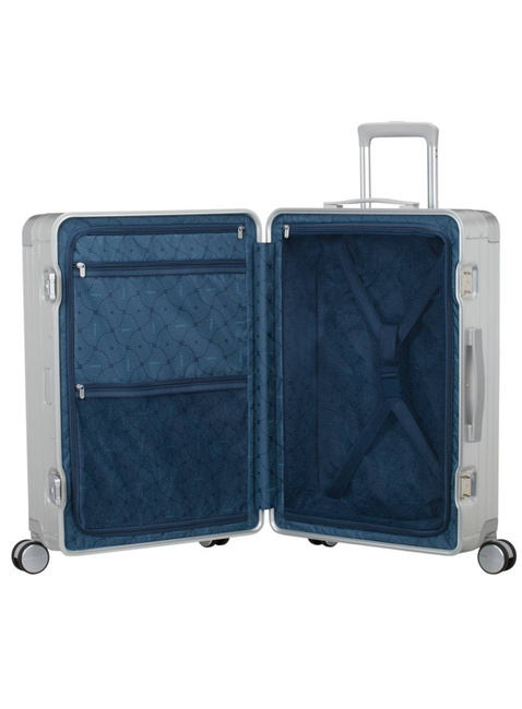 Walizka średnia American Tourister Soundbox Alu - silver