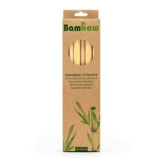Bambusowe słomki 22 cm Bambaw - 12 sztuk
