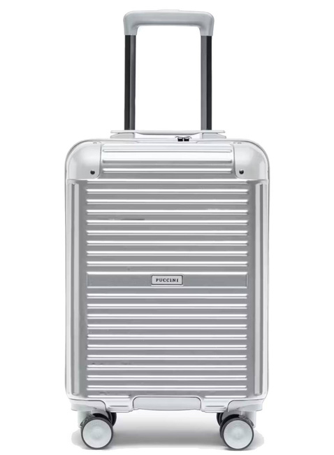 Walizka kabinowa Puccini Dallas - srebrny