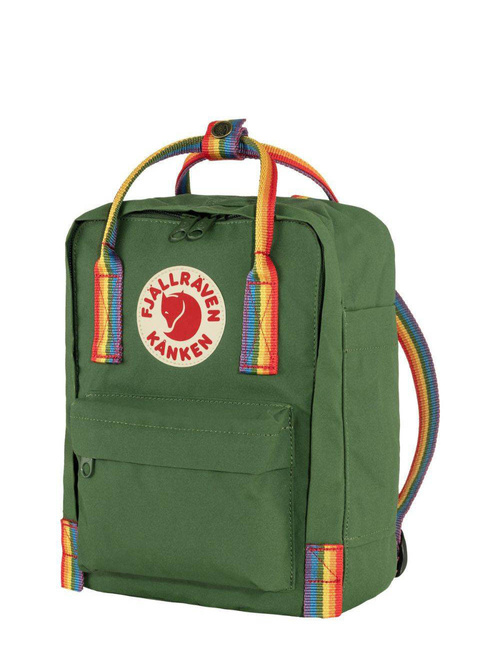 Plecak Fjallraven Kanken Mini Rainbow - spruce green / rainbow pattern