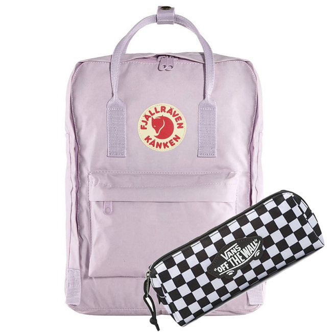 Plecak Fjallraven Kanken - pastel lavender + piórnik Vans