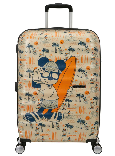 Walizka średnia American Tourister Wavebreaker Disney - Mickey super surf