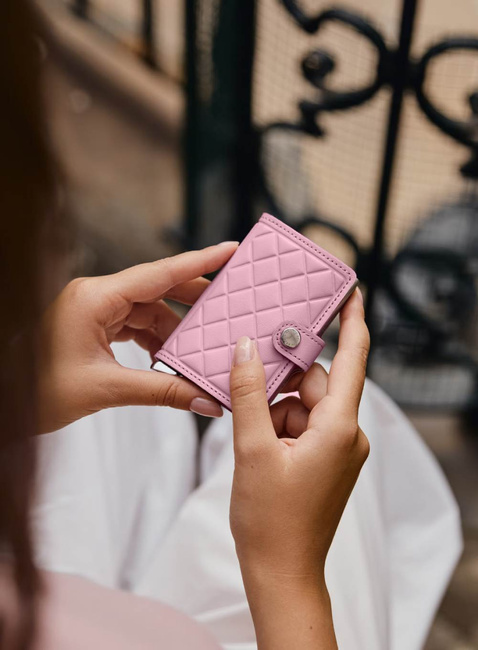 Portfel RFID Secrid Premium Miniwallet Emboss Diamond+ - rose